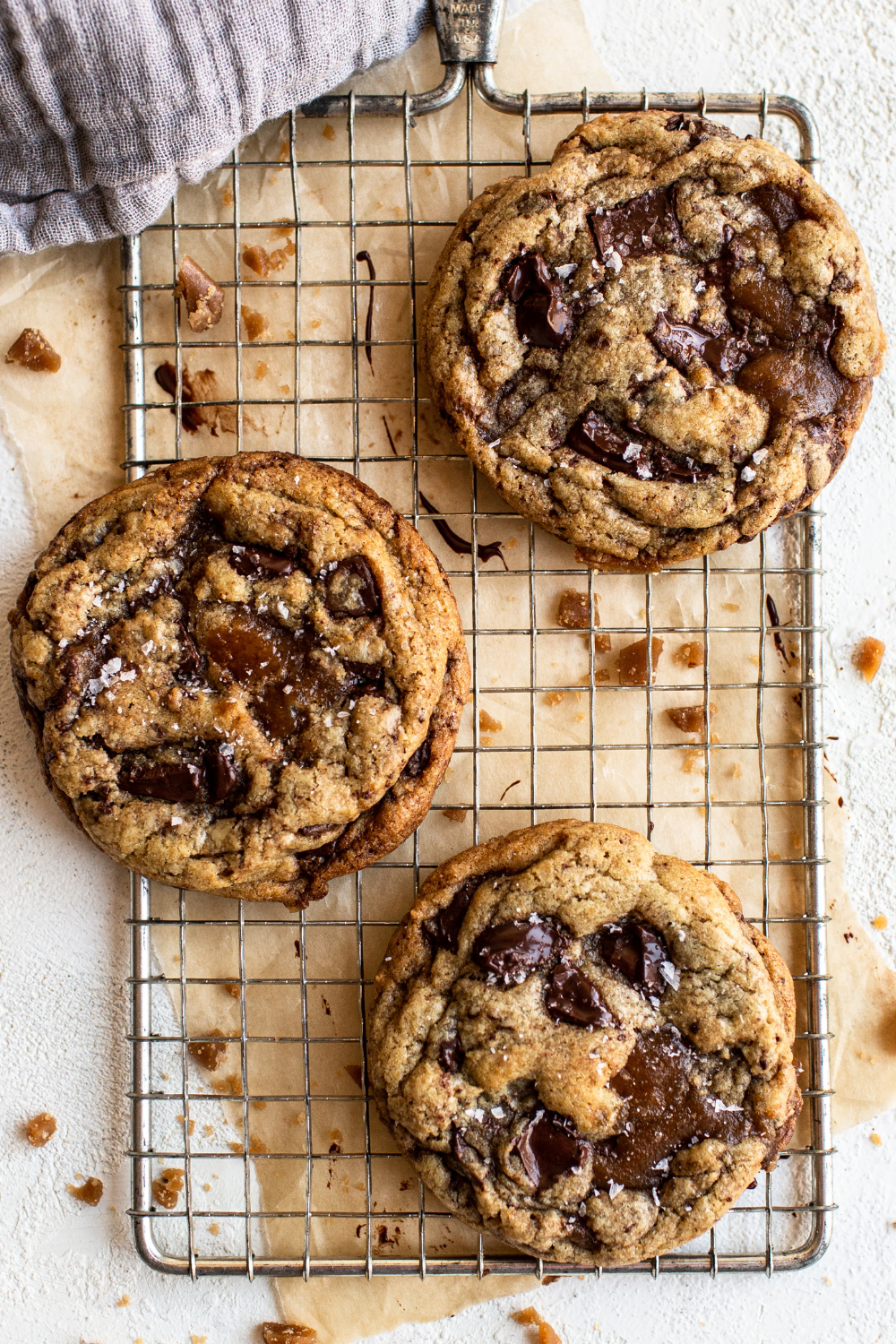 the most amazing cookie recipe ever!!!! Browned Butter Toffee Chocolate Chip Cookies are truly next level.